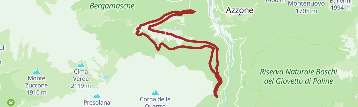 Route map: Colere e le sue frazioni in MTB